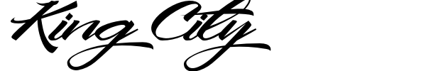 King City font preview